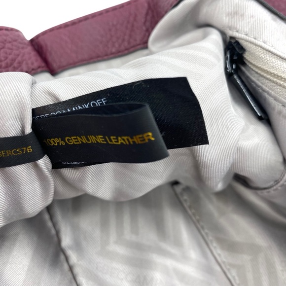 Rebecca Minkoff Keith Satchel Suede Leather Burgundy Bag - Picture 7 of 10